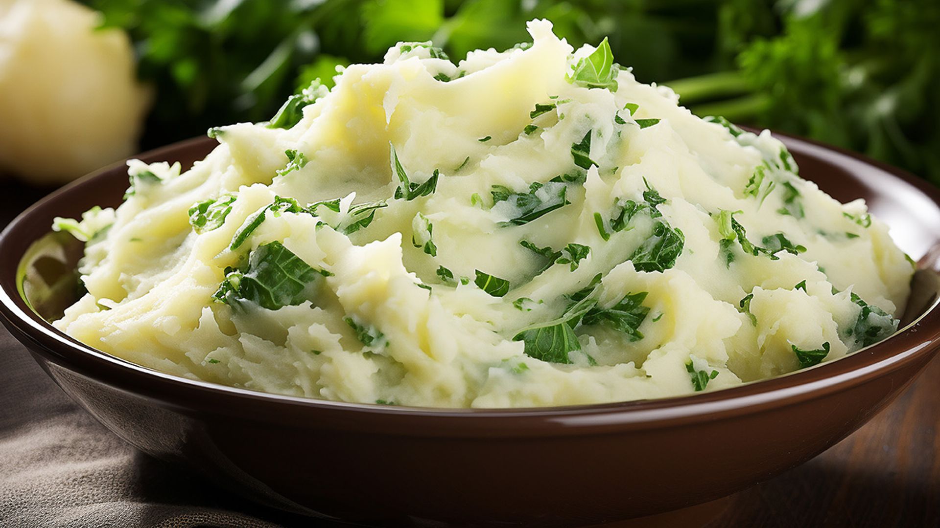 Puré de patata y coliflor con menta