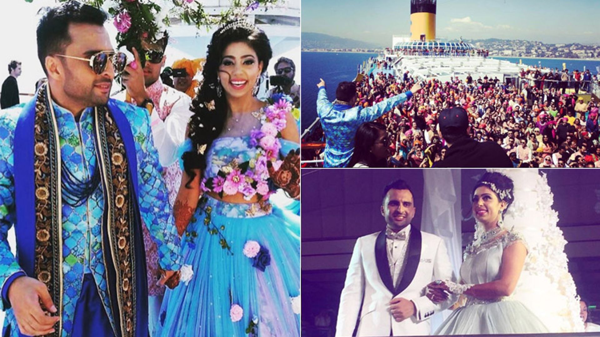 Cuatro días de crucero, tres fiestas y más de mil invitados... La última boda 'faraónica'