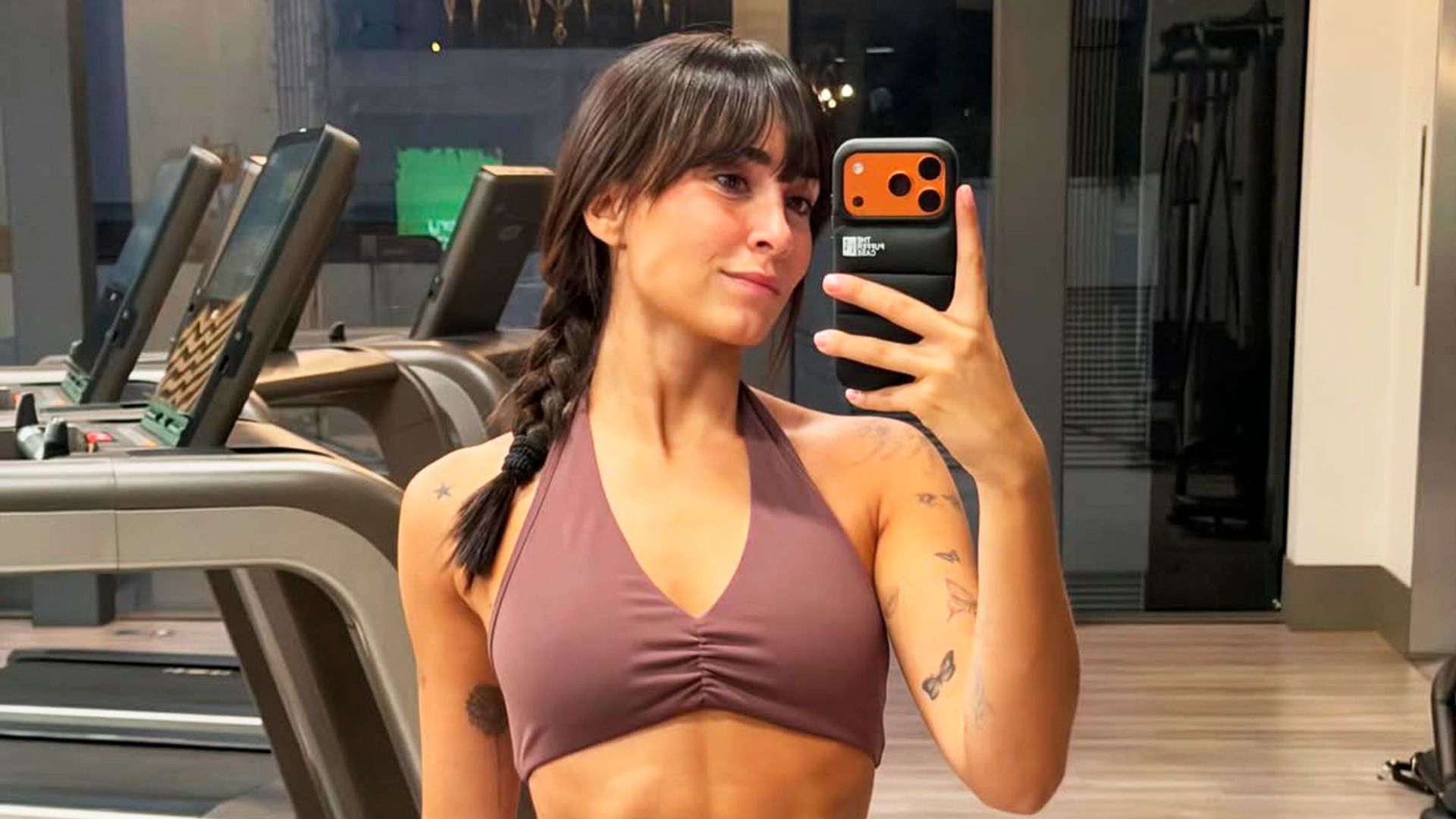 Aitana en el gimnasio