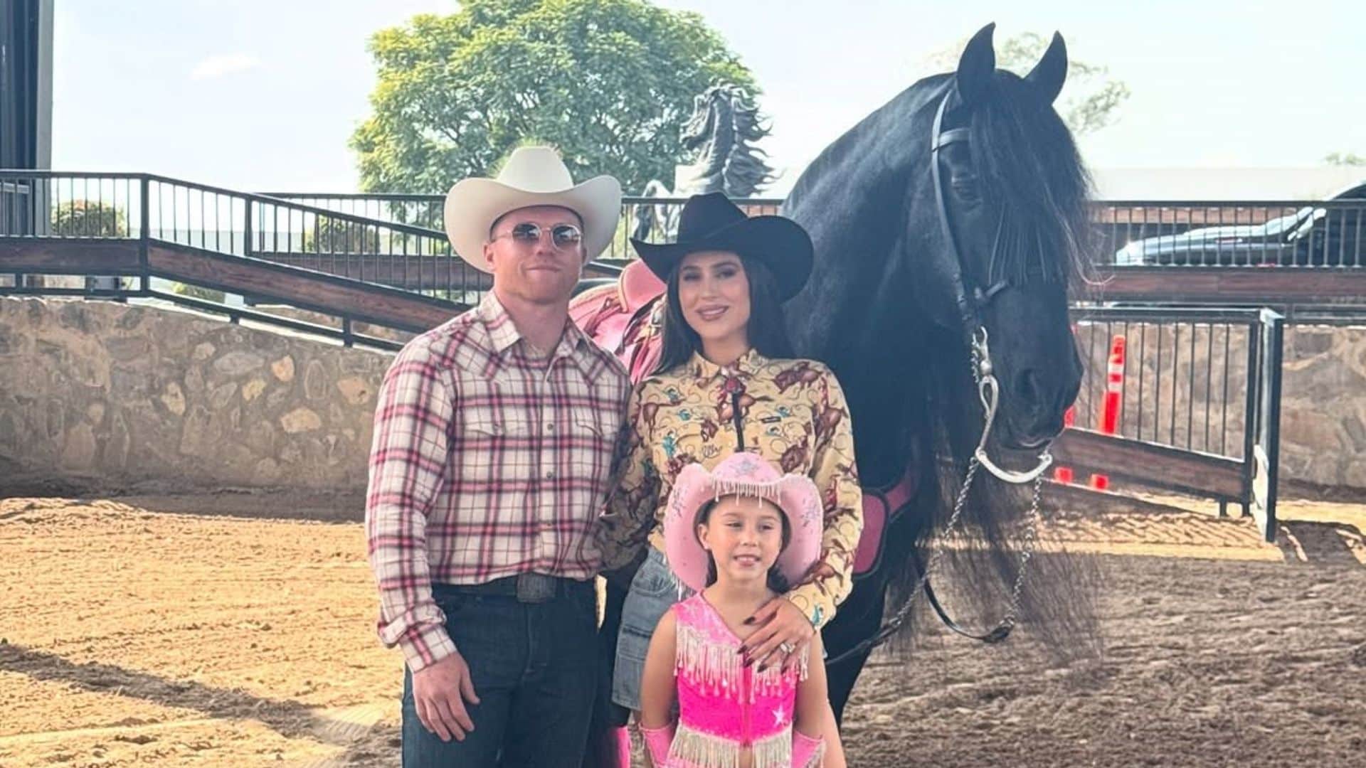 Con una espectacular fiesta vaquera, 'El Canelo' celebra a su hija