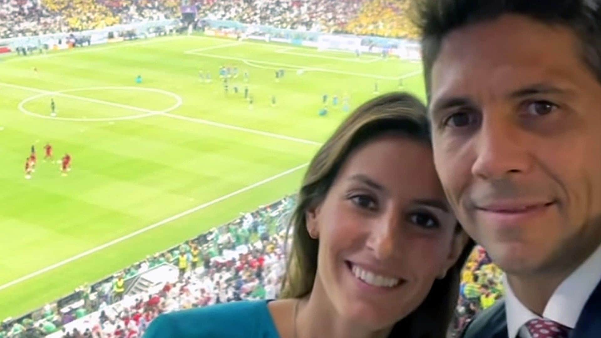 Ana Boyer y Fernando Verdasco viven con emoción el inicio del Mundial de Qatar ¡con homenaje a Tamara Falcó incluido!