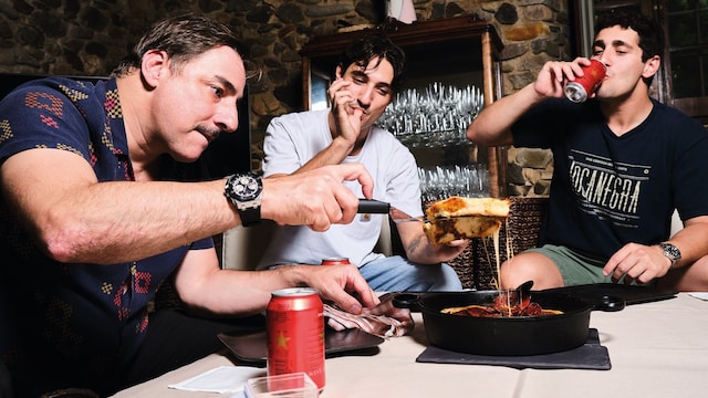 Jordi Roca y sus sobrinos Marc y Martí