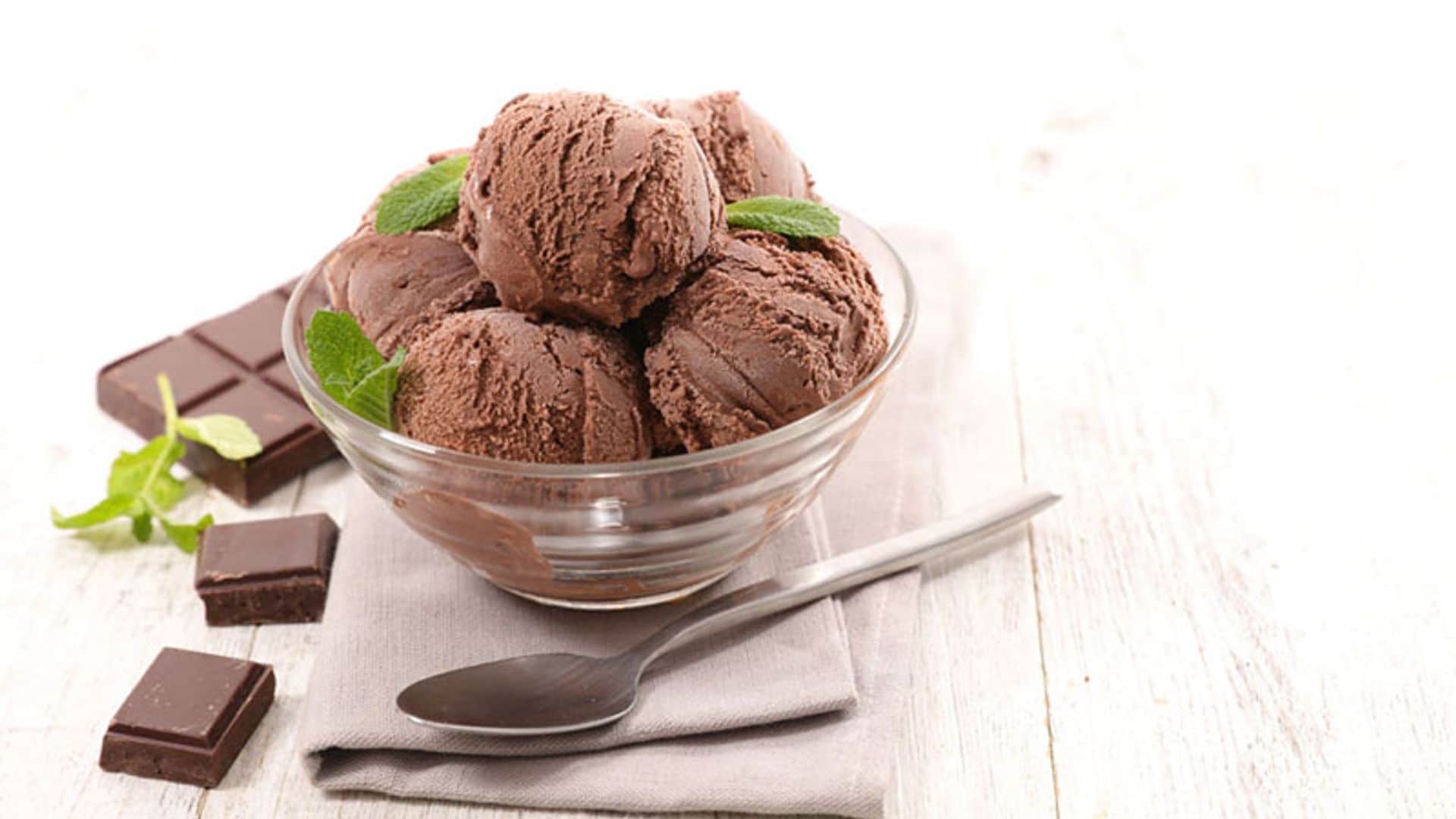 Helado de chocolate