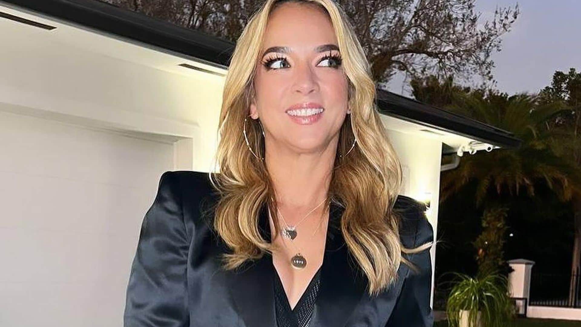 Adamari López sorprende con el traje negro más favorecedor