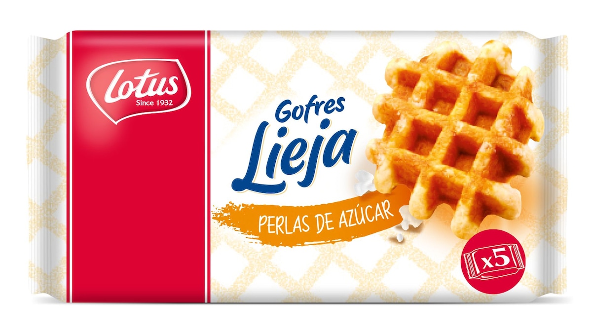 Alerta alimentaria en España: AESAN retira un lote de gofres Lotus por fragmentos de plástico azul
