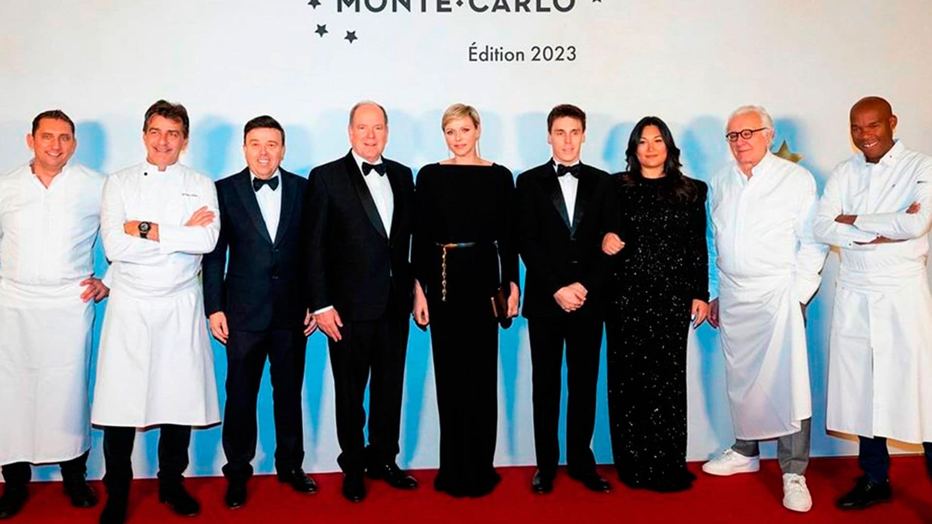 Alberto y Charlene de Mónaco, en una velada deliciosa con el prestigioso chef que preparó su menú de boda