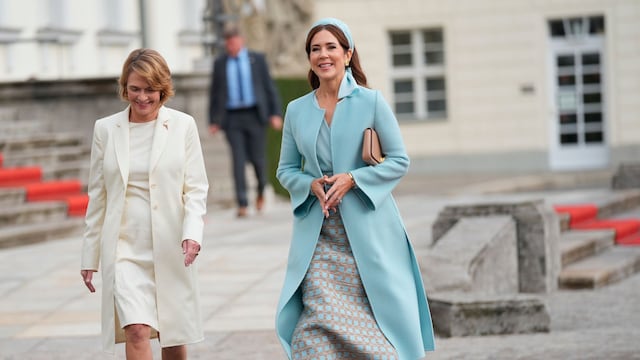 Mary de Dinamarca durante su visita de Estado a Alemania con el rey Federico X