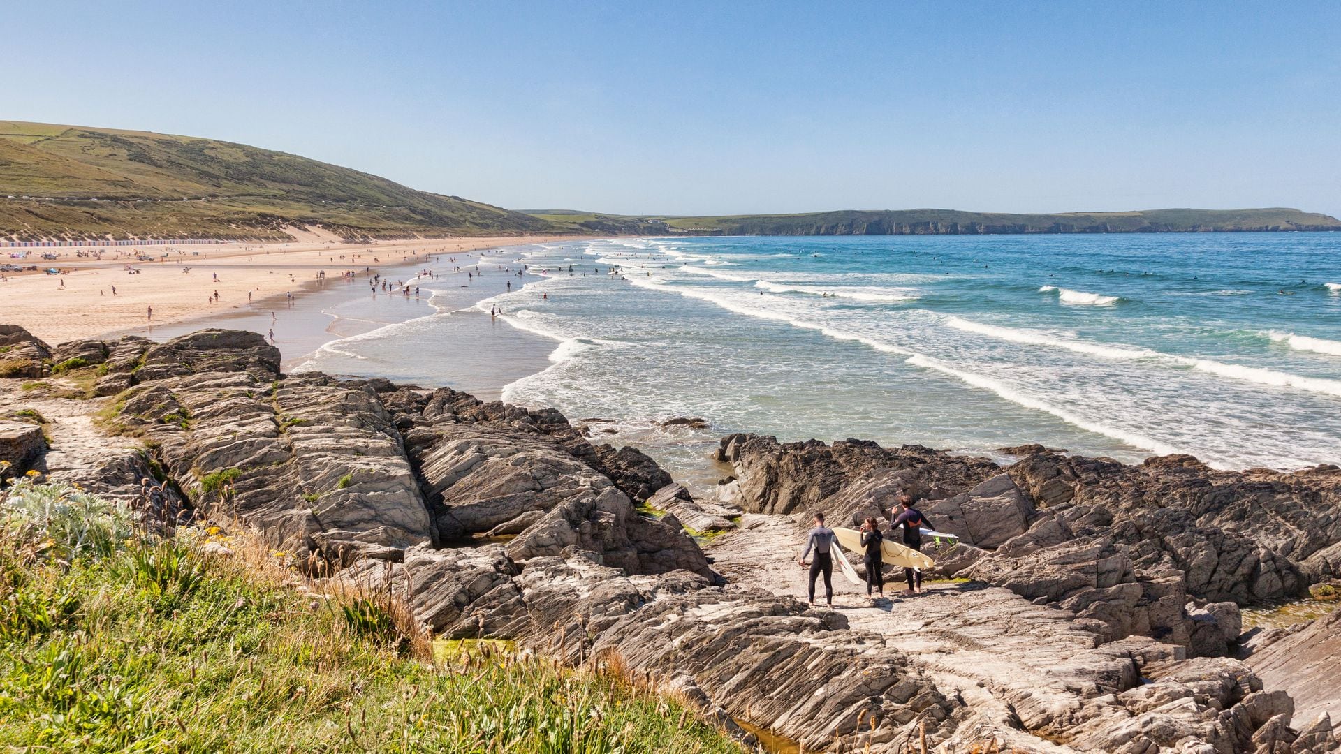 Woolacombe, North Devon, Inglaterra, playas