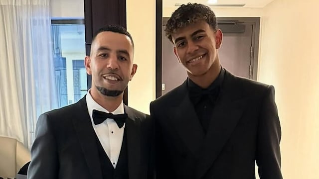 Lamine Yamal y su padre
