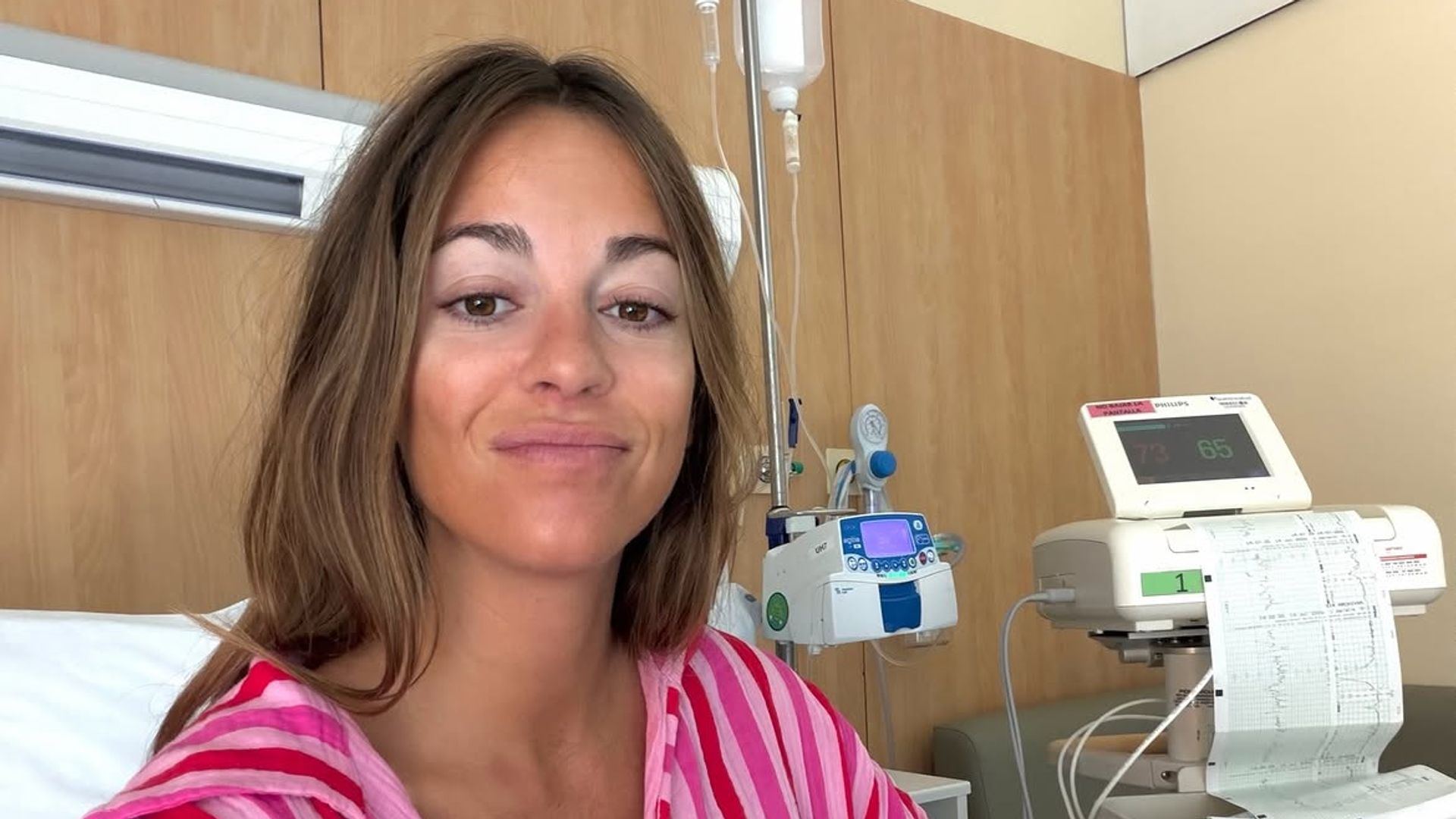 Sofía Ellar, en el hospital