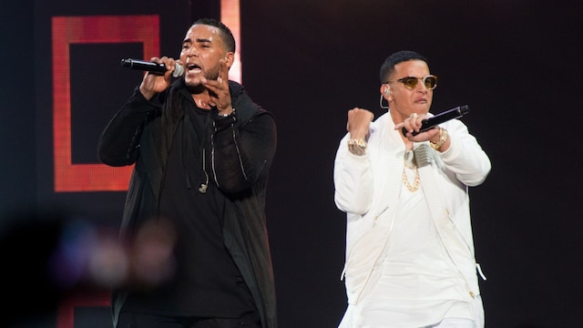  Don Omar y Daddy Yankee en el Madison Square Garden en 2016 