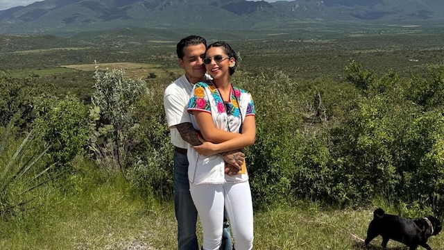 Christian Nodal y Ángela Aguilar tras su boda, septiembre 2024