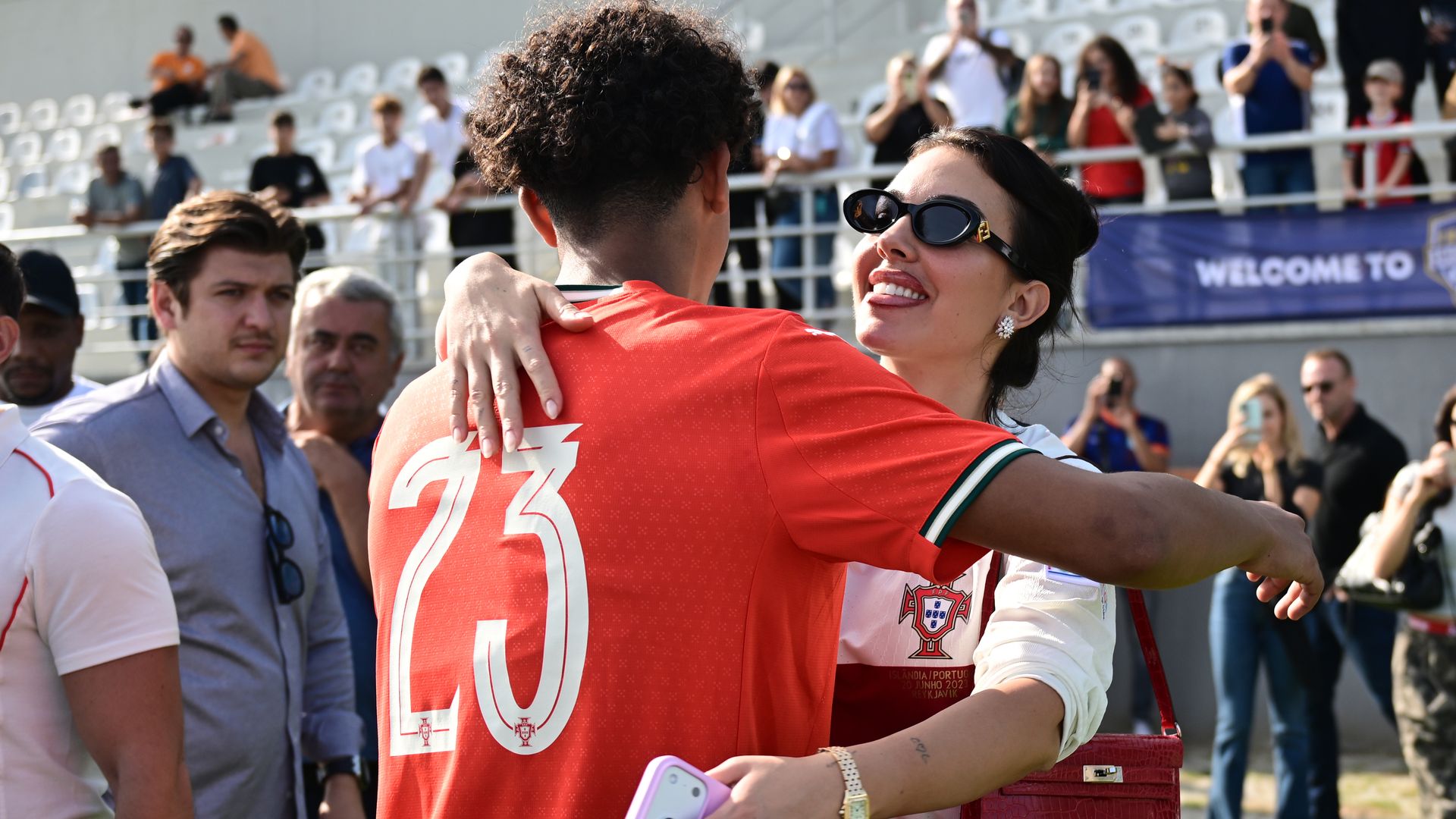 Georgina Rodríguez viajó a Turquía para apoyar a Cristiano Ronaldo Jr.