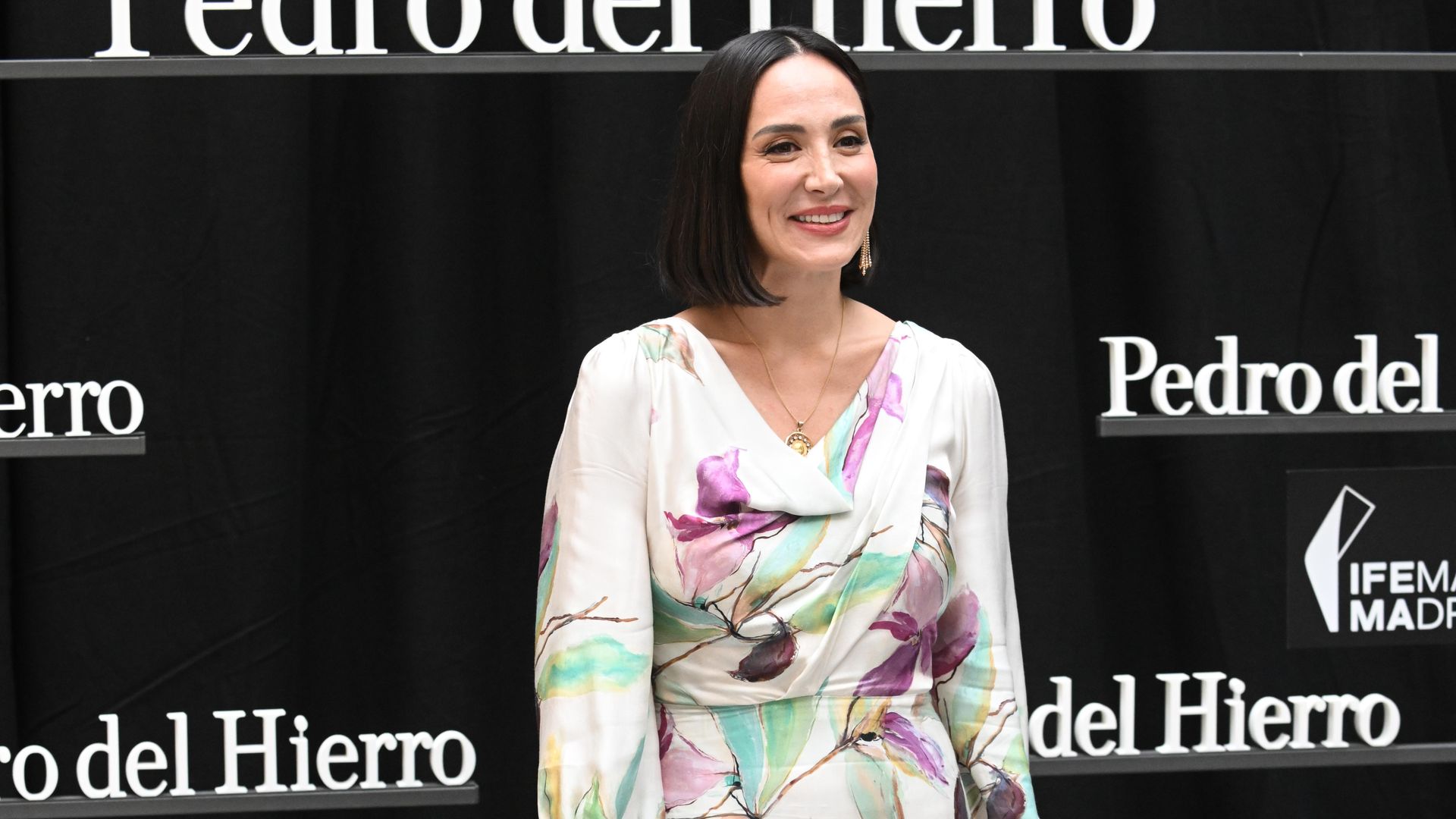 Tamara Falcó en el desfile de Pedro del Hierro, en MBFWM