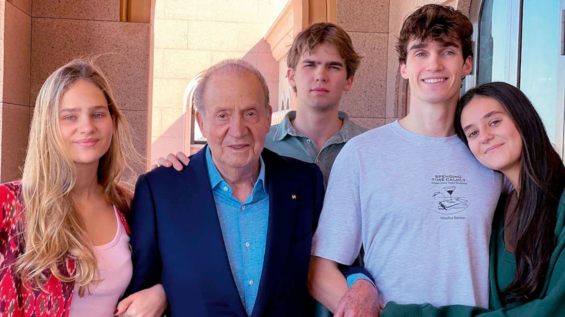 La emoción del rey Juan Carlos en su 87 cumpleaños