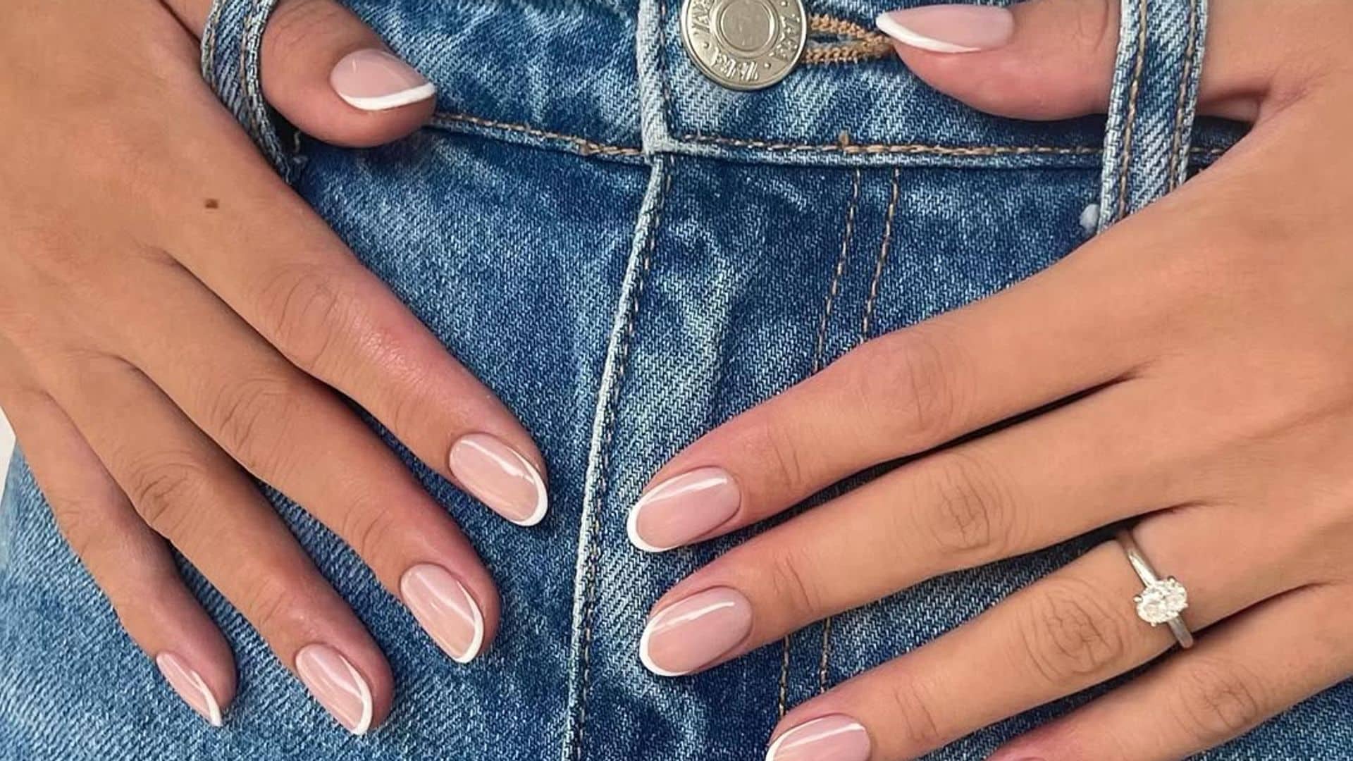 manicura francesa clasica
