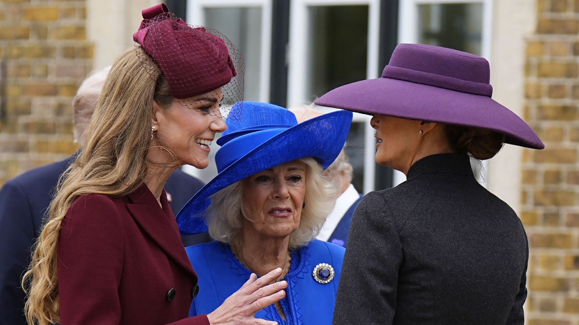 La princesa de Gales, la reina Camilla y la primera dama de los Estados Unidos, Melania Trump