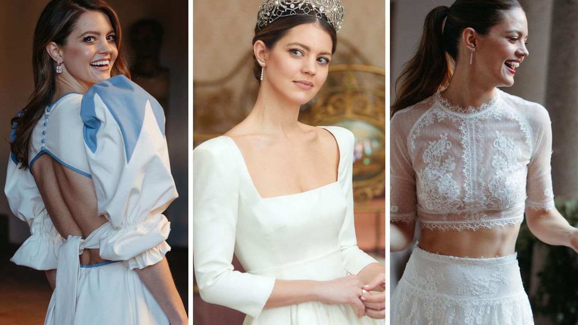 Analizamos al detalle los tres vestidos de novia de Isabelle Junot