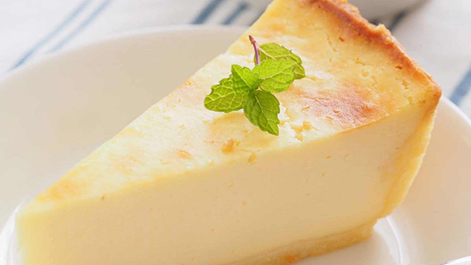 Tarta de queso y limón sin horno
