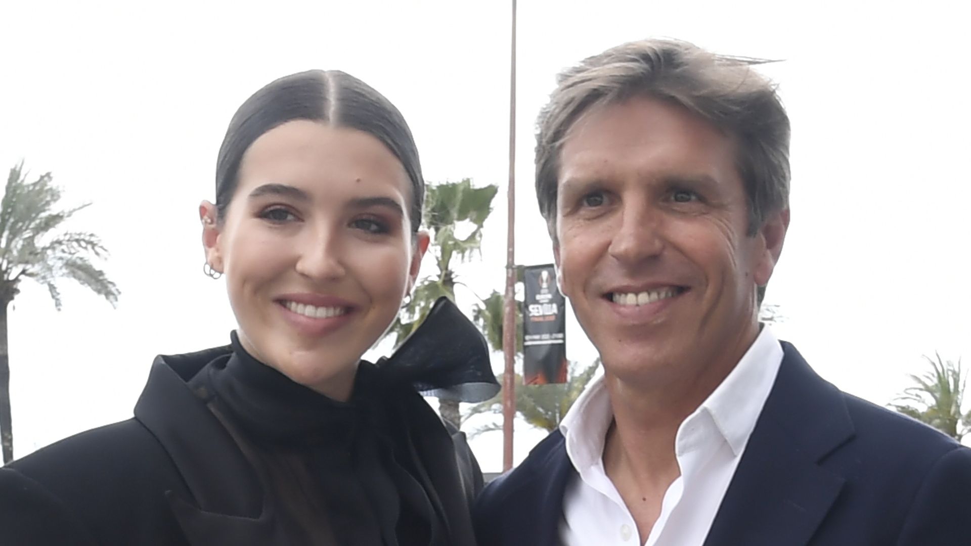 Manuel Diaz Benitez and Alba Diaz during the Seville fair, May 4, 2022.
