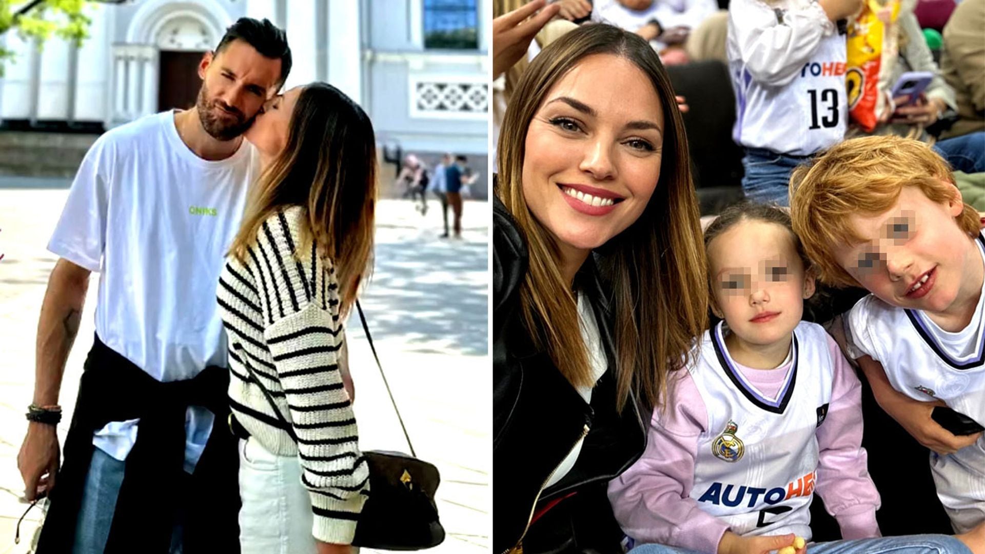Helen Lindes y sus dos hijos, el talismán de Rudy Fernández en una de las victorias más importantes de su vida