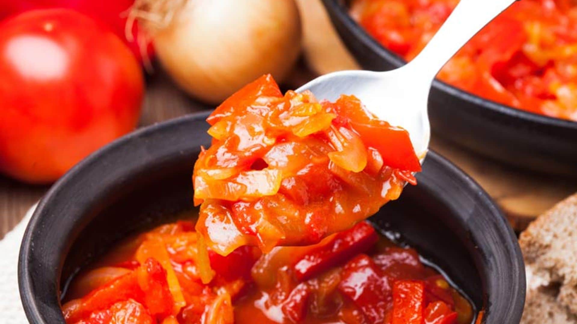 Salsa de tomate y pimiento