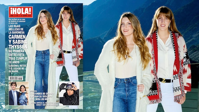 Carmen y Sabina Thyssen en su casa de Andorra