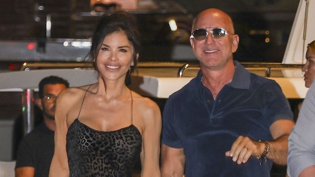 Jeff Bezos y Lauren Sánchez Bezos en Saint Tropez