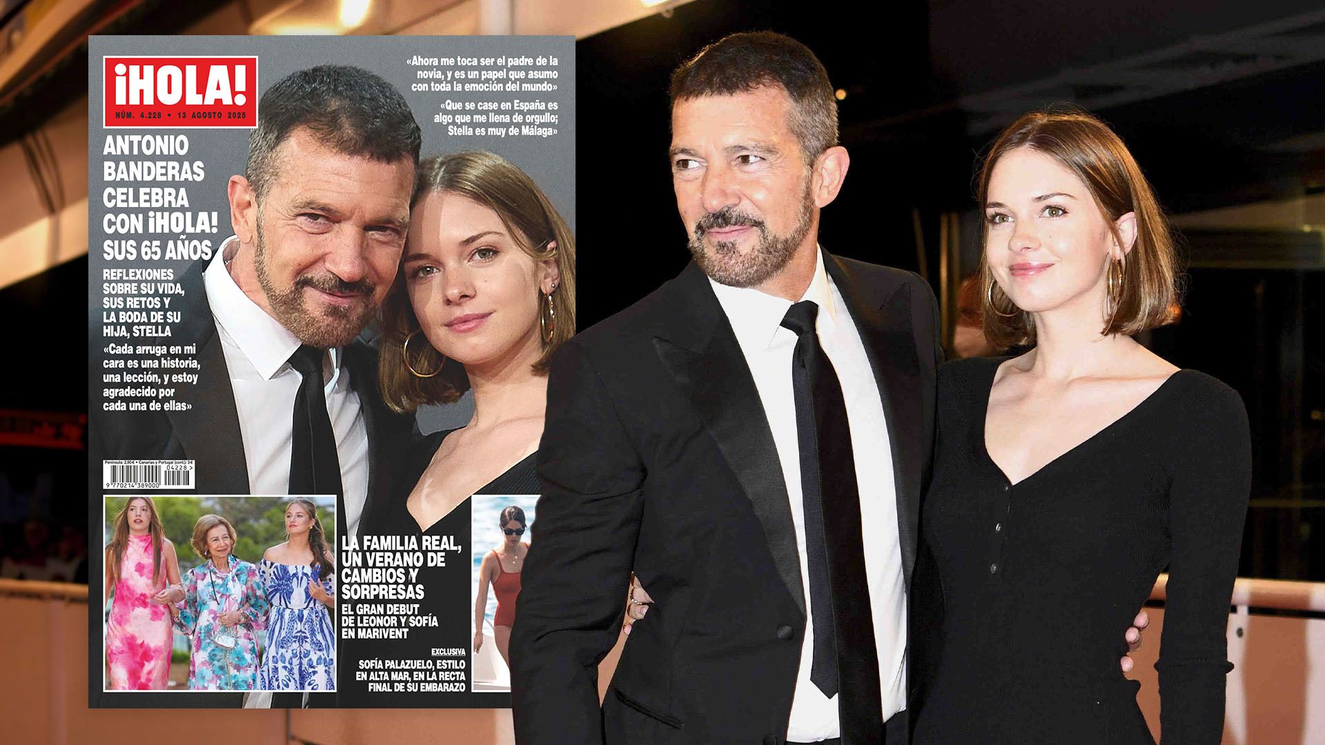 Antonio Banderas reflexiona en ¡HOLA! sobre su vida y su hija Stella: "Que se case en España es algo que me llena de orgullo"