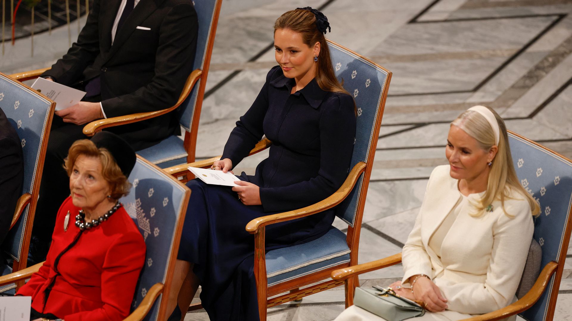Ingrid de Noruega en la entrega del Premio Nobel de la Paz en Oslo en 2025