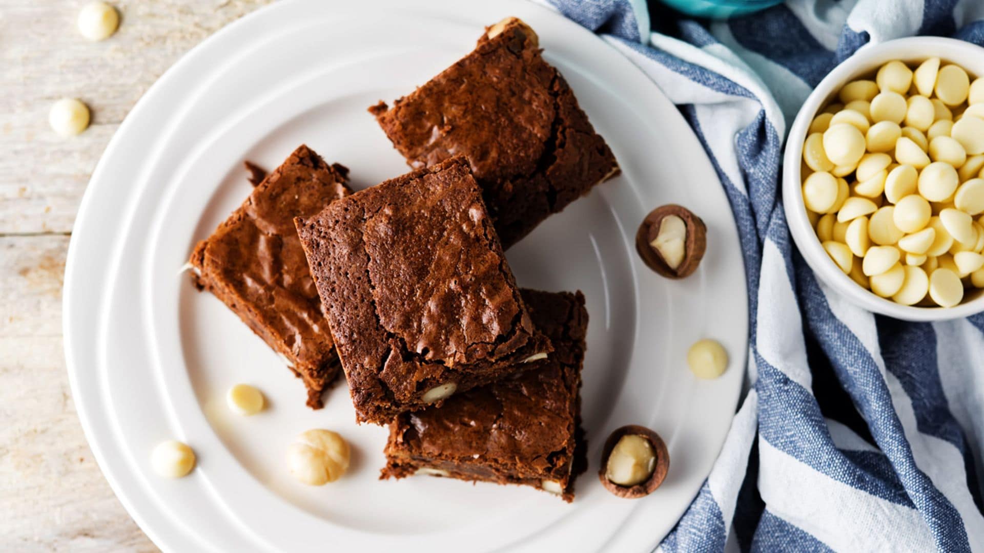 'Brownie' de dos chocolates