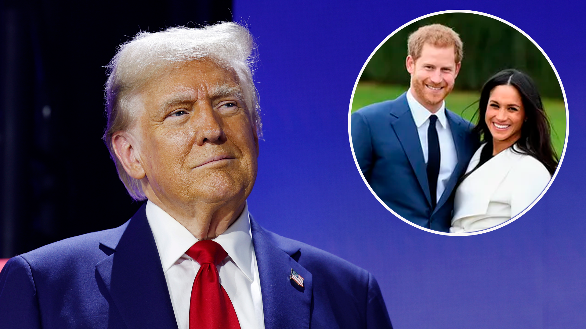 Donald Trump opina sobre Meghan Markle y el príncipe Harry.