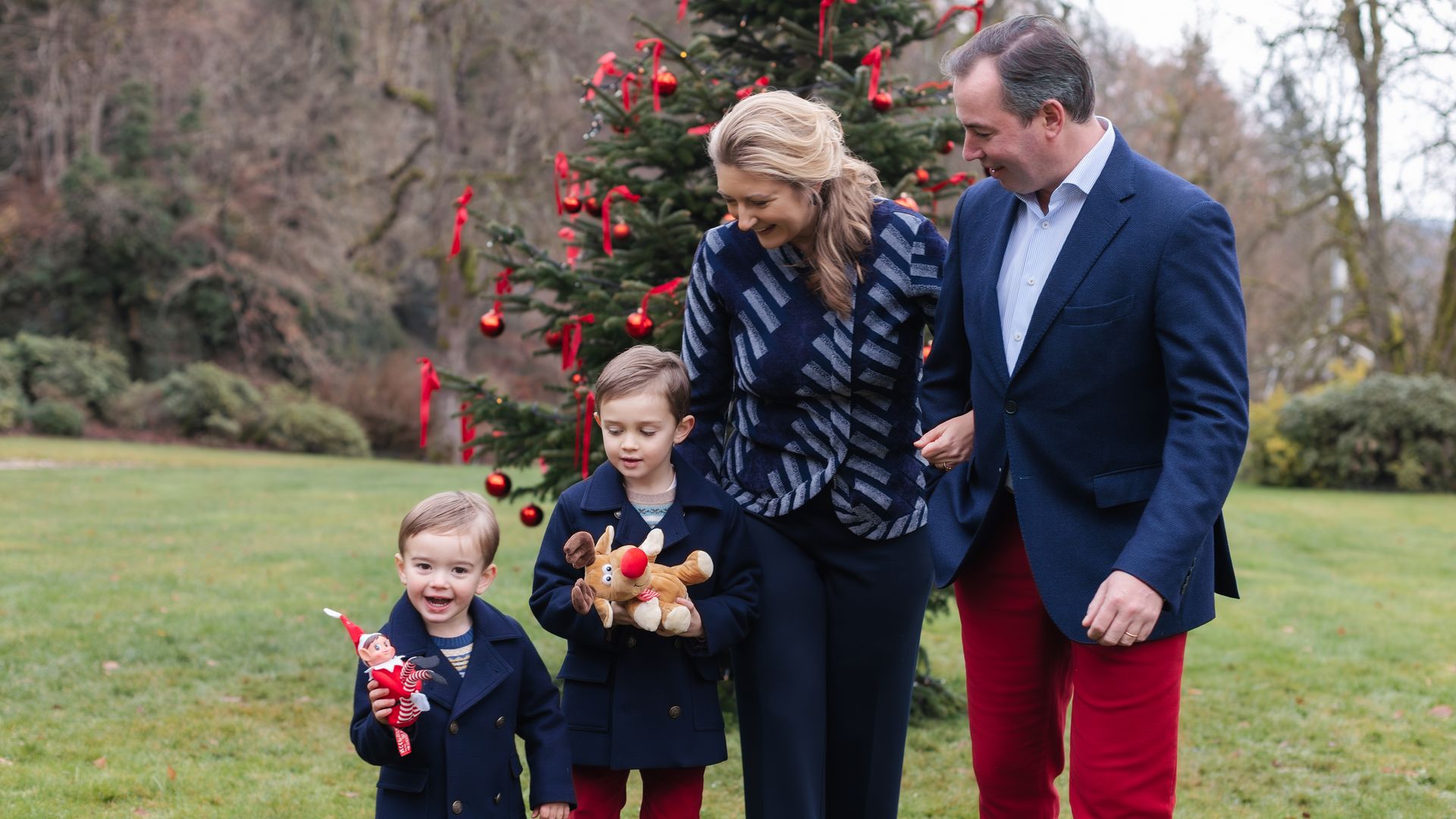 Los Grandes Duques de Luxemburgo comparten su primera felicitación de Navidad