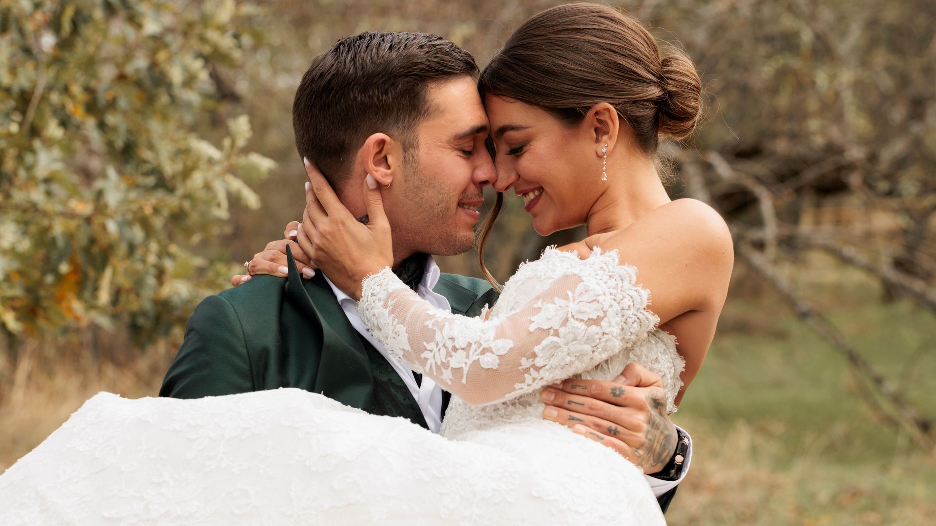 Ana Guerra y Víctor Elías el día de su boda