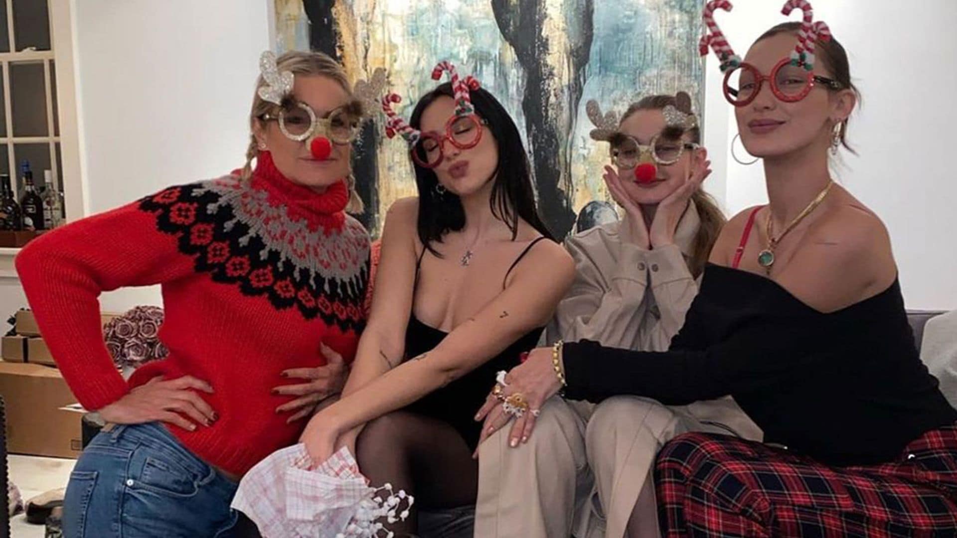 Los Hadid celebran la Navidad con un miembro más en la familia, ¡Dua Lipa!