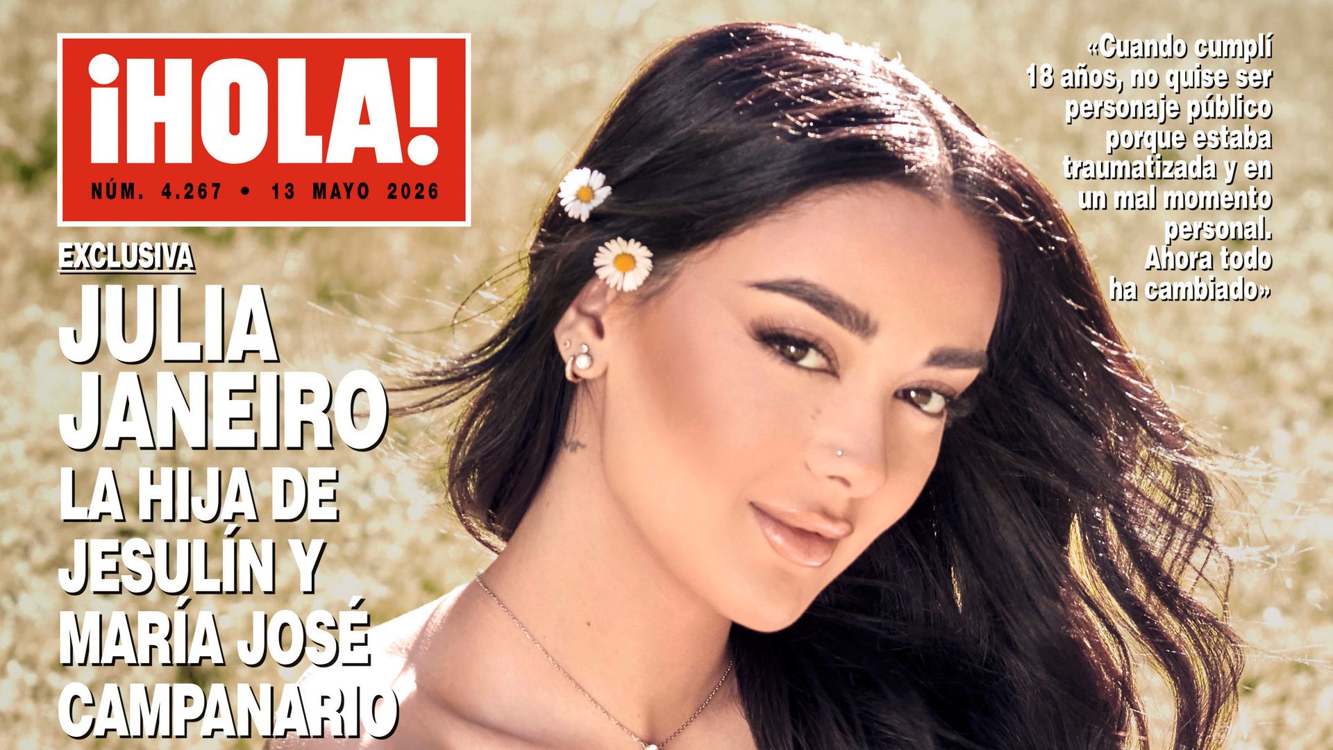 Julia Janeiro en la portada de ¡HOLA!
