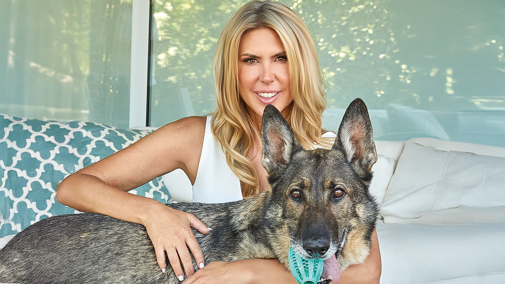 Patricia Olmedilla con su perro