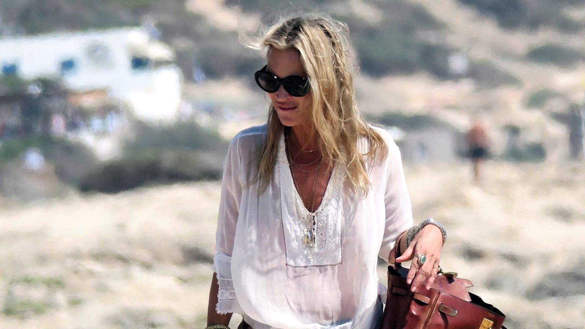 El bolso de 40.000 euros de Kate Moss para ir a la playa en Formentera