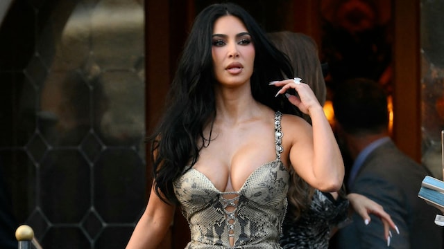 Kim Kardashian en la preboda de Lauren Sanchez y Jeff Bezos 