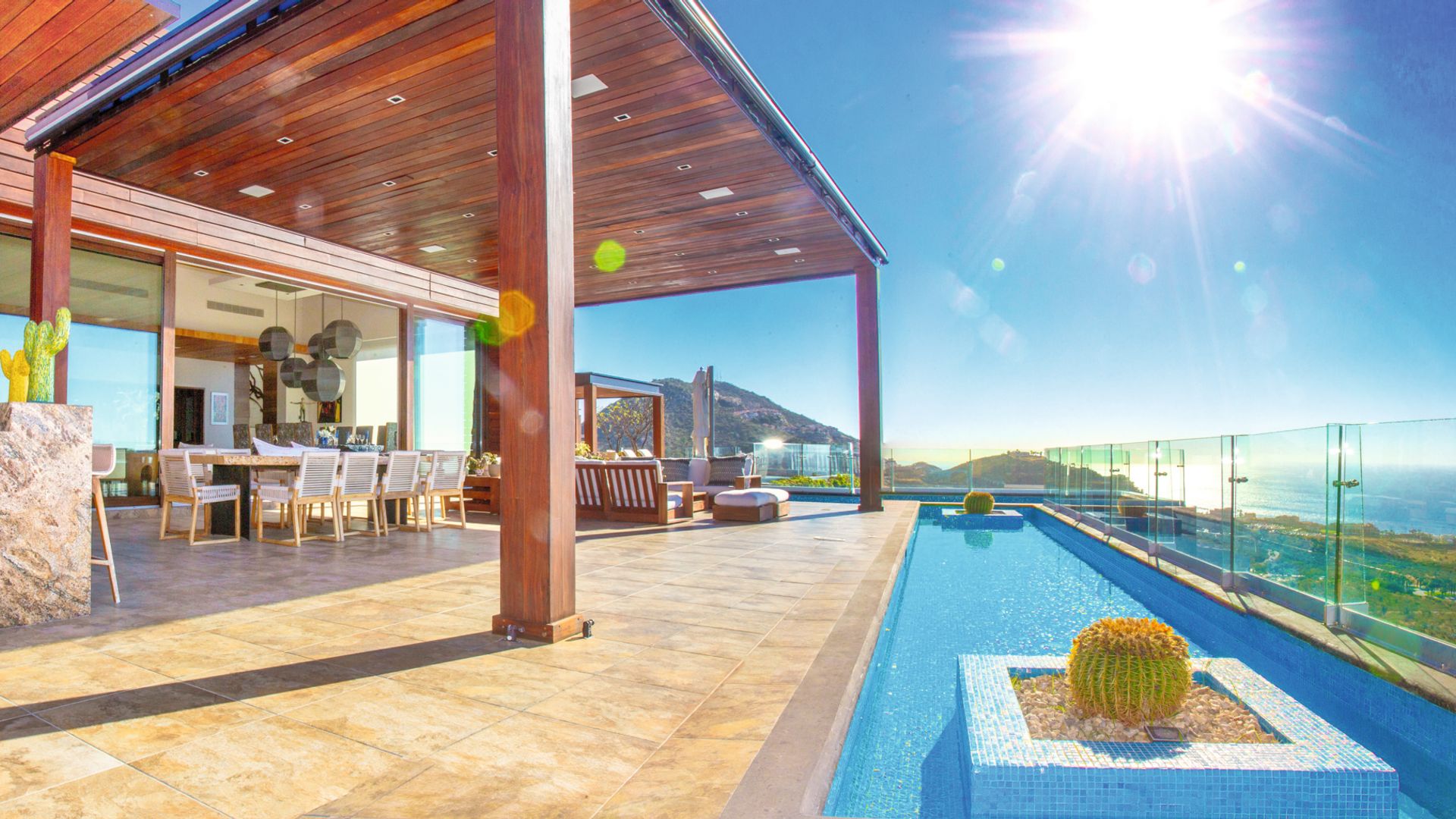 La terraza principal