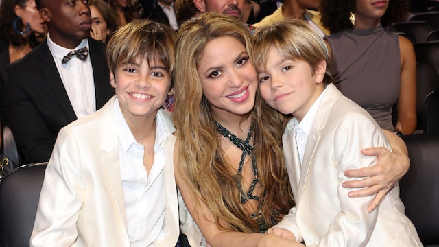 Shakira y sus hijos Milan y Sasha 