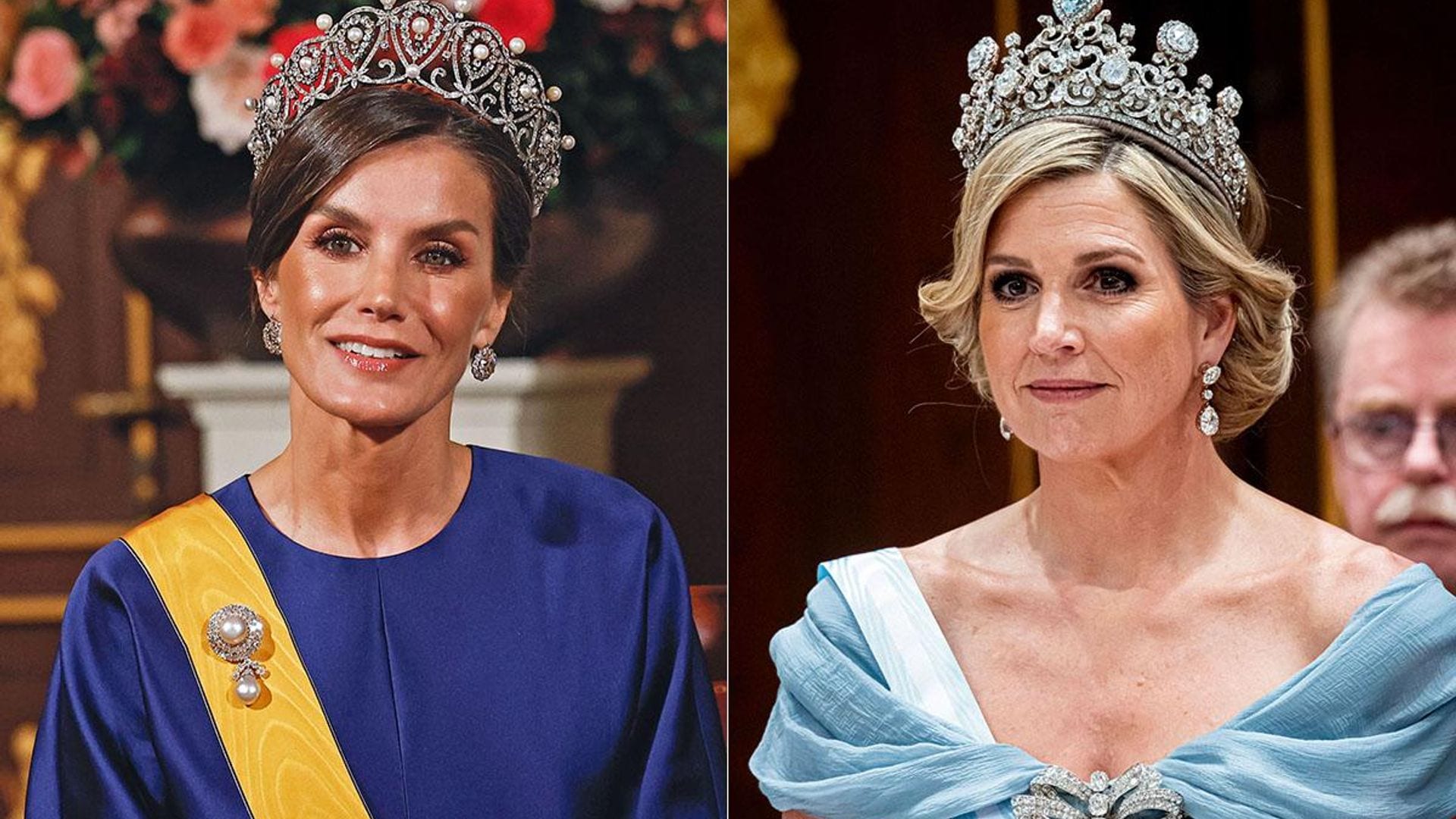Letizia y Máxima, cumbre de reinas y diamantes: las mejores imágenes y todos los detalles de la histórica visita de los Reyes de España a los Países Bajos