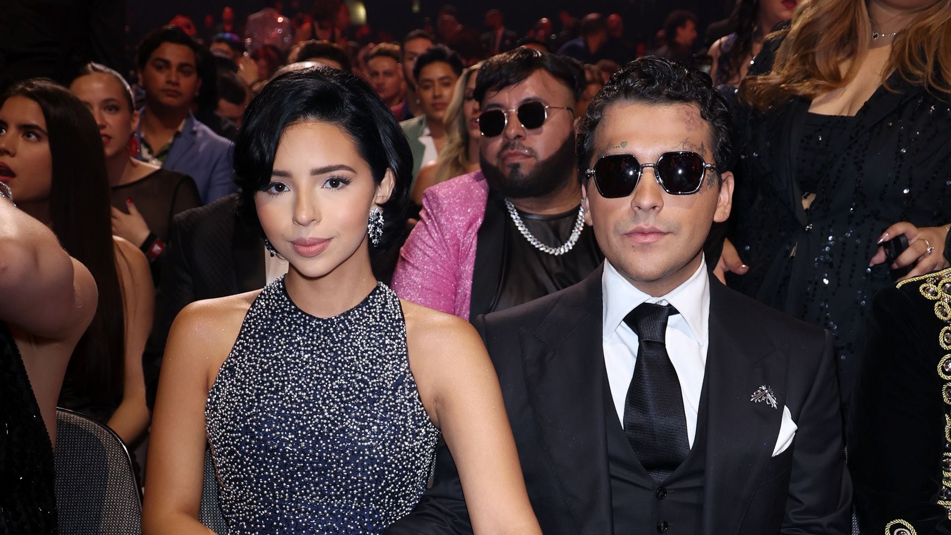 Christian Nodal y el romántico guiño a Ángela Aguilar en su última presentación 