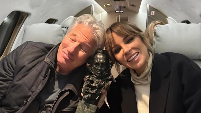 Richard Gere y Alejandra Gere regresan a casa con el Goya
