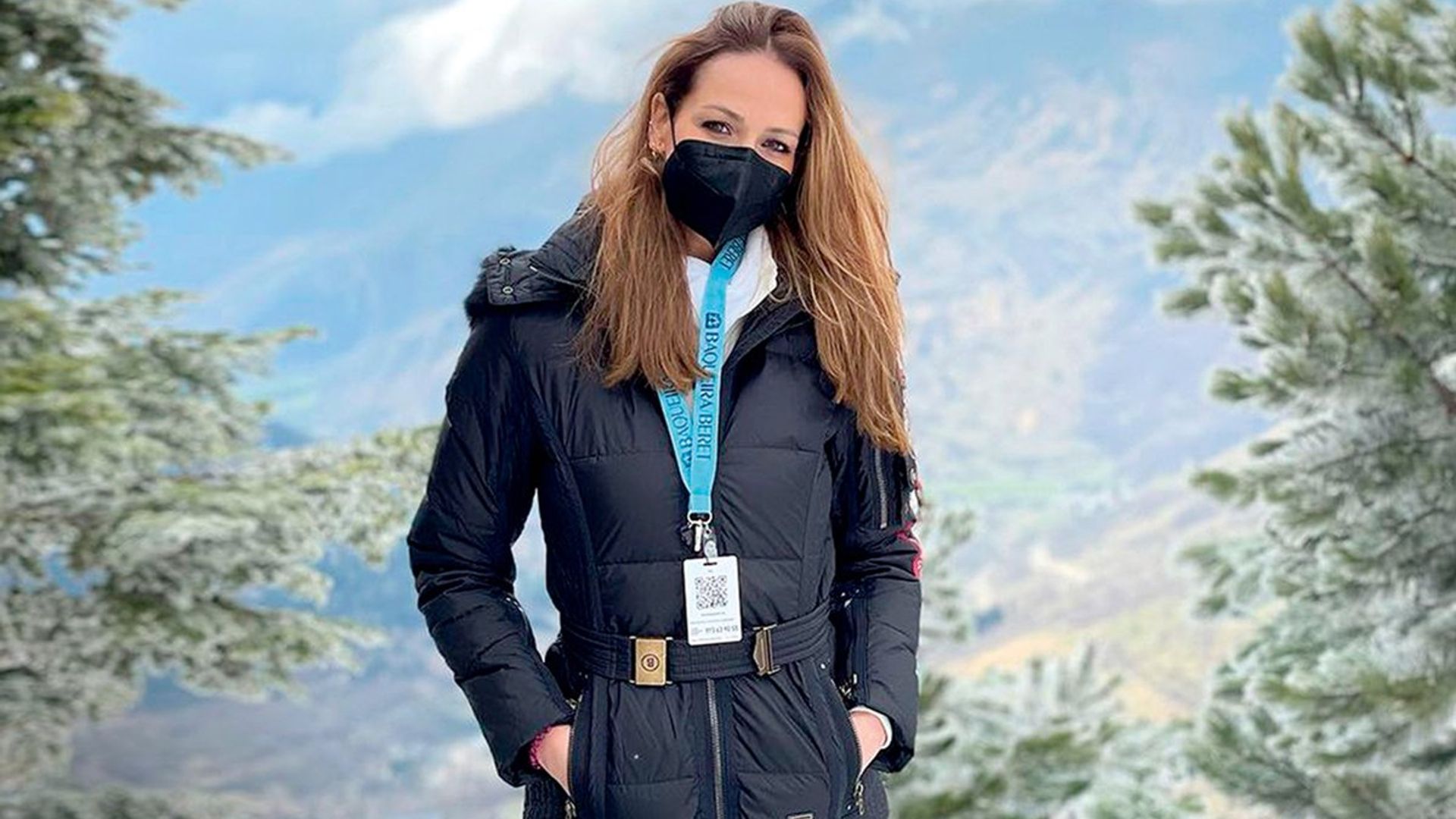 Eva González y Cayetano como dos niños, en su escapada a la nieve