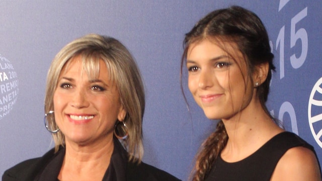La presentadora Julia Otero y su hija Candela durante los Premio Planeta 2015 en Barcelona 15/10/2015 Barcelona