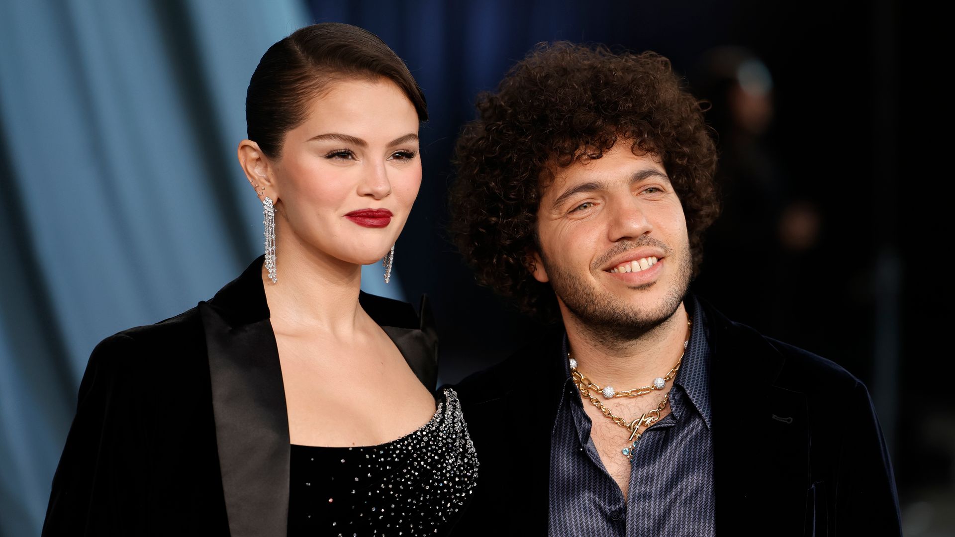 Selena Gomez y Benny Blanco, en un evento el 18 de octubre en Los Ángeles, California