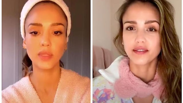 jessica alba muestra como hacer sus mascarillas caseras