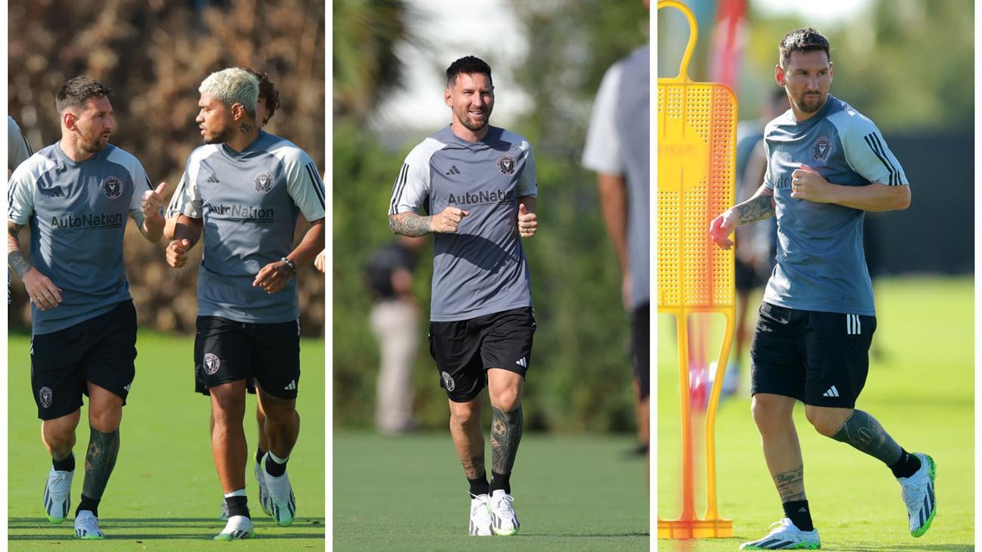 Lionel Messi y su primer entrenamiento con el Inter Miami