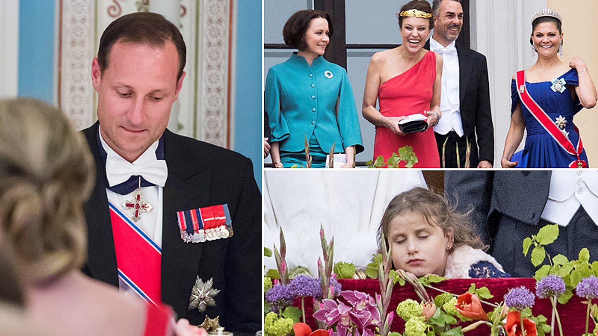 Vista y no vista, la misteriosa barba de Haakon, la mujer de rojo... Curiosidades de la celebración real en Noruega